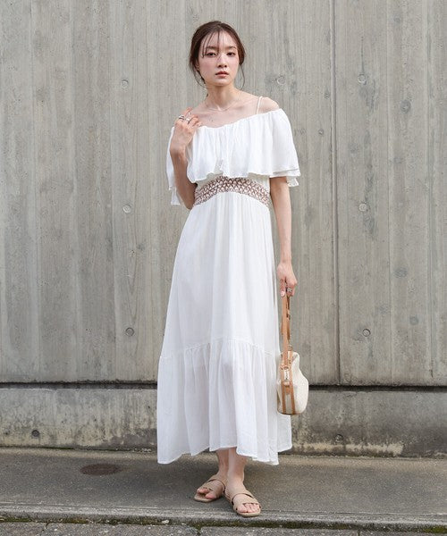 Rayon Crepe Smocking Dress◇Smooth Crepe Fabric in 100% Indian Cotton