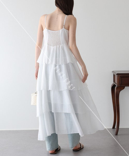 Casual Dress Ladies fashion Camisole Dress Tiered