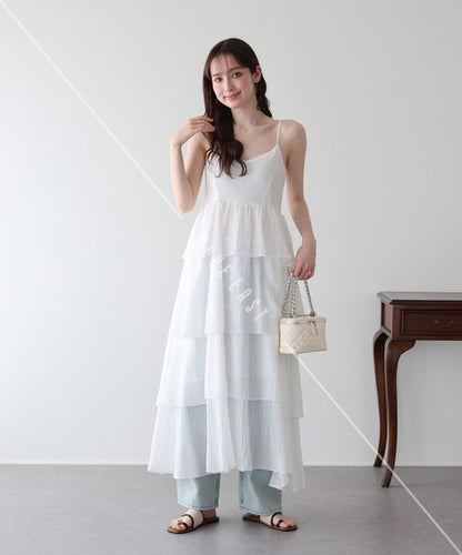 Casual Dress Ladies fashion Camisole Dress Tiered