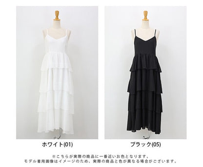 Casual Dress Ladies fashion Camisole Dress Tiered