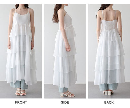 Casual Dress Ladies fashion Camisole Dress Tiered