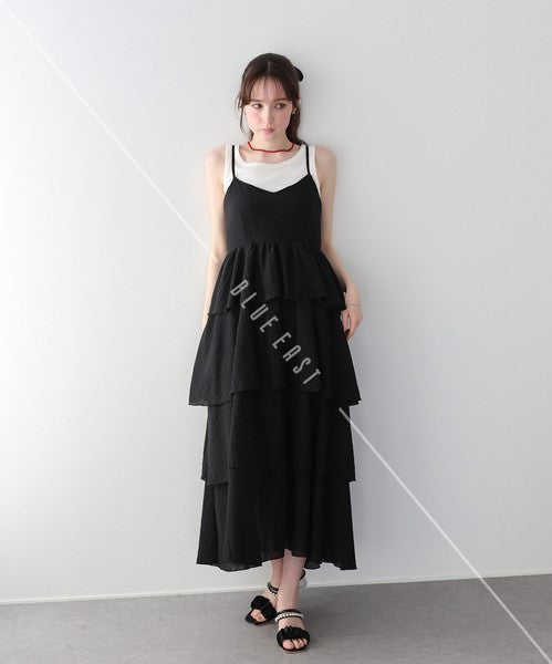 Casual Dress Ladies fashion Camisole Dress Tiered