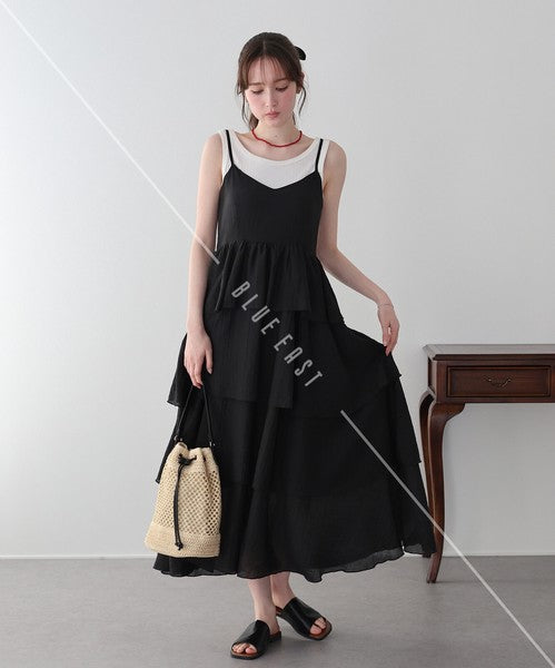 Casual Dress Ladies fashion Camisole Dress Tiered