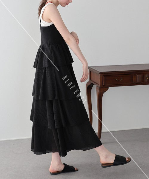 Casual Dress Ladies fashion Camisole Dress Tiered