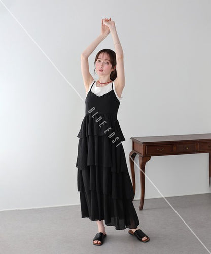 Casual Dress Ladies fashion Camisole Dress Tiered