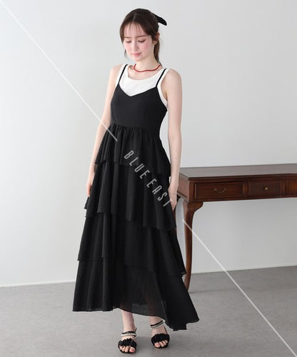 Casual Dress Ladies fashion Camisole Dress Tiered