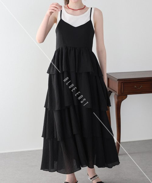 Casual Dress Ladies fashion Camisole Dress Tiered