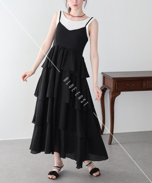 Casual Dress Ladies fashion Camisole Dress Tiered