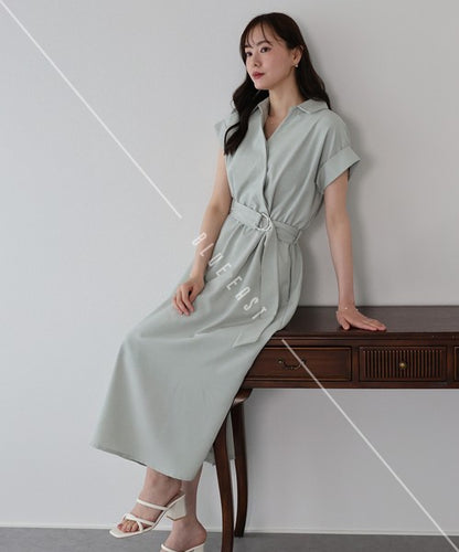Casual Dress Shirt Dress Short Sleeve Short Length