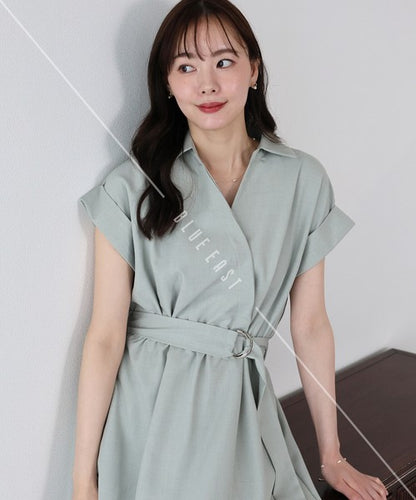 Casual Dress Shirt Dress Short Sleeve Short Length