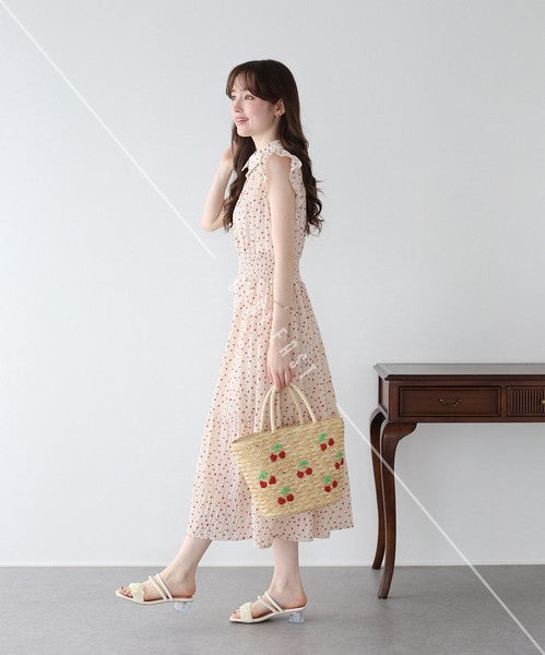 Casual Dress Ladies fashion Ruffle Dress Printed
