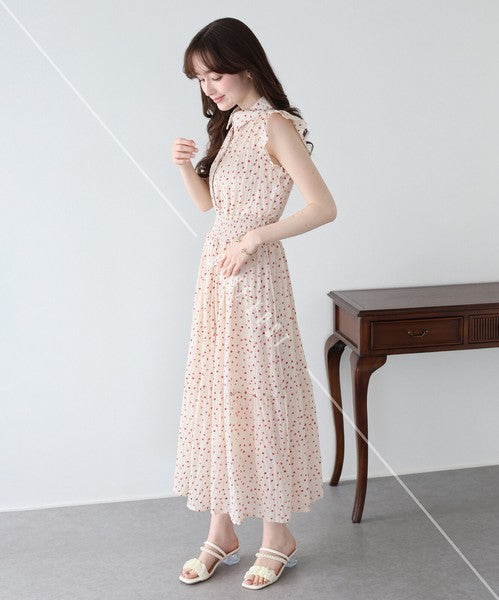 Casual Dress Ladies fashion Ruffle Dress Printed