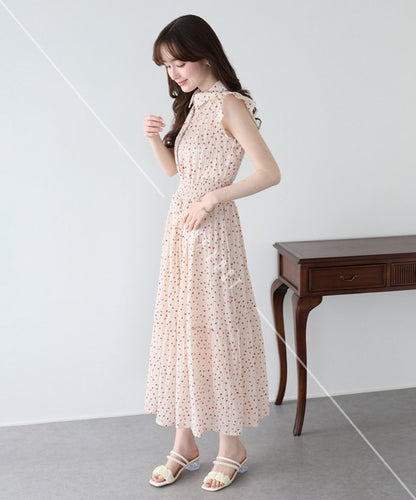Casual Dress Ladies fashion Ruffle Dress Printed
