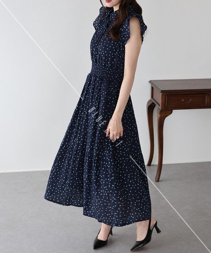 Casual Dress Ladies fashion Ruffle Dress Printed