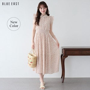 Casual Dress Ladies fashion Ruffle Dress Printed