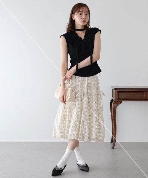 T-shirt Ladies fashion Sleeveless Cut-and-sew