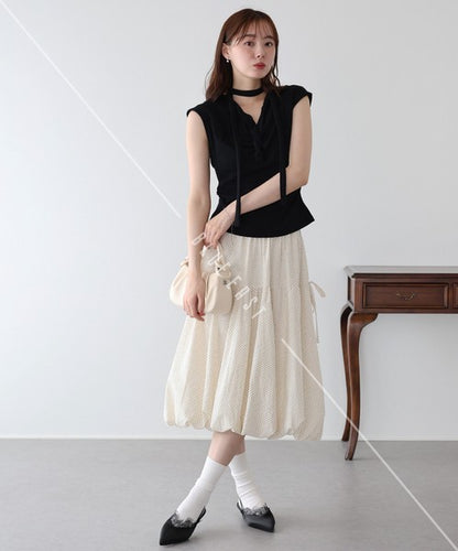 T-shirt Ladies fashion Sleeveless Cut-and-sew