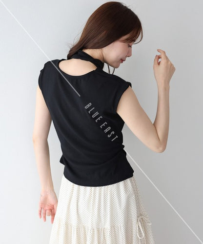 T-shirt Ladies fashion Sleeveless Cut-and-sew