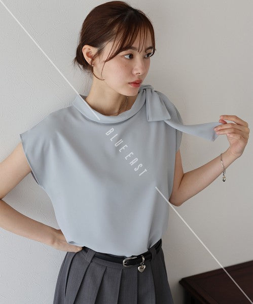 Button Shirt/Blouse Ladies fashion French Sleeve