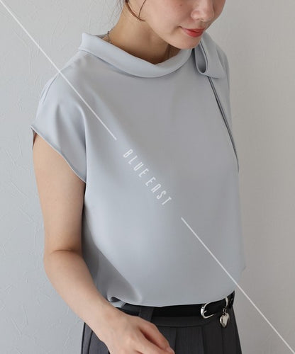 Button Shirt/Blouse Ladies fashion French Sleeve