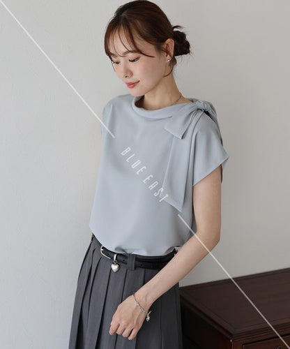 Button Shirt/Blouse Ladies fashion French Sleeve