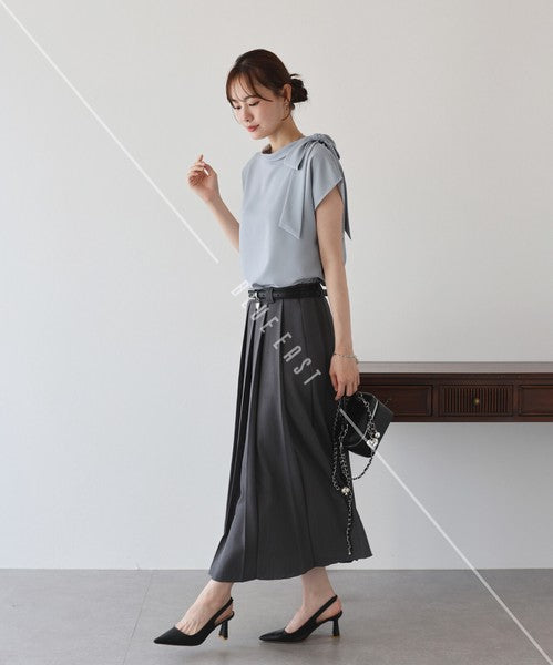 Button Shirt/Blouse Ladies fashion French Sleeve