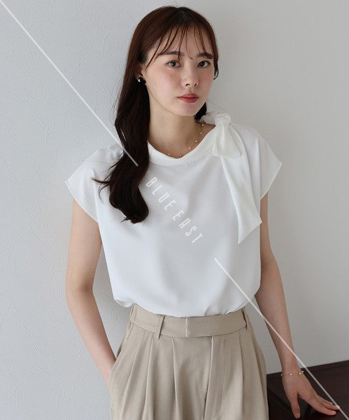 Button Shirt/Blouse Ladies fashion French Sleeve