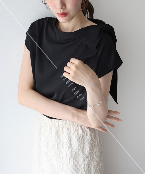 Button Shirt/Blouse Ladies fashion French Sleeve