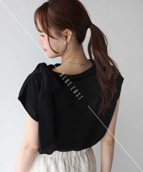 Button Shirt/Blouse Ladies fashion French Sleeve
