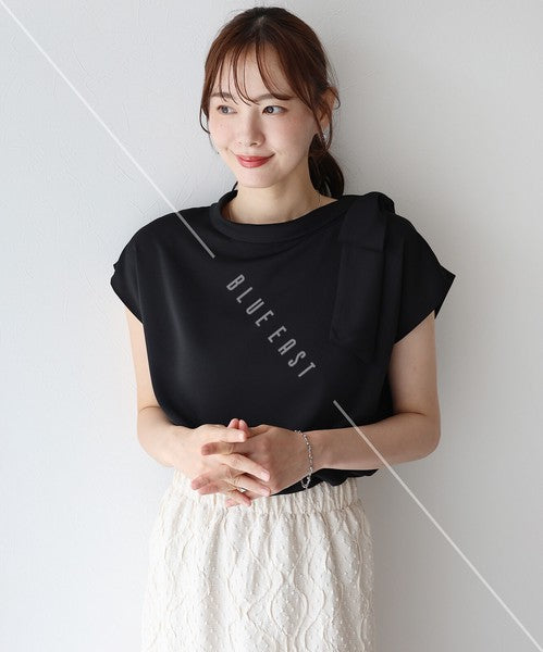Button Shirt/Blouse Ladies fashion French Sleeve