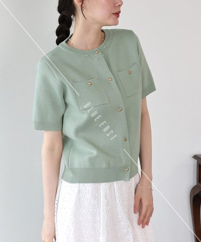 Cardigan Short Sleeve Knit Cardigan