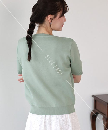Cardigan Short Sleeve Knit Cardigan