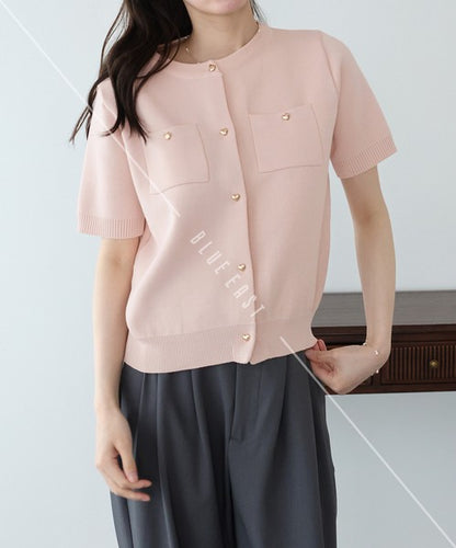 Cardigan Short Sleeve Knit Cardigan