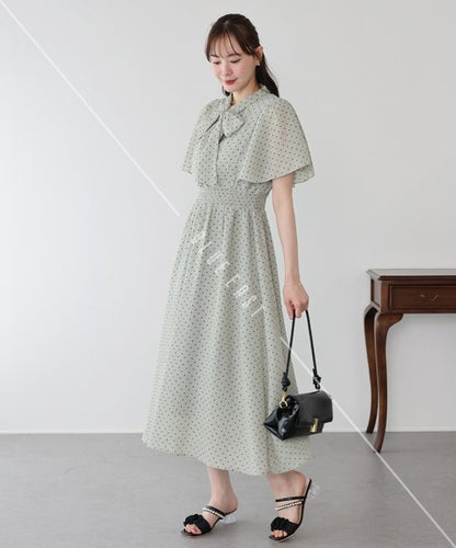 Casual Dress Ladies fashion Flare Sleeve