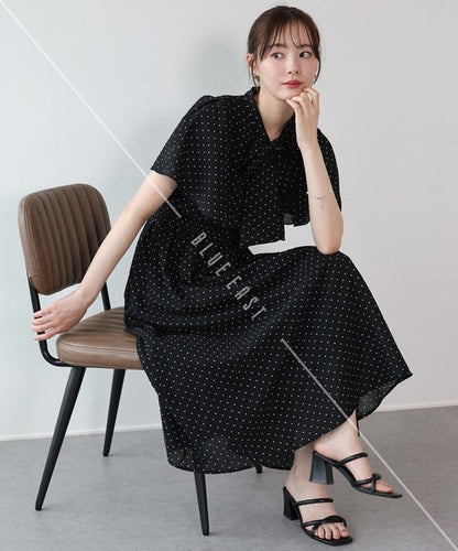 Casual Dress Ladies fashion Flare Sleeve