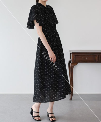 Casual Dress Ladies fashion Flare Sleeve