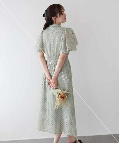 Casual Dress Ladies fashion Flare Sleeve