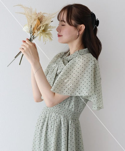 Casual Dress Ladies fashion Flare Sleeve