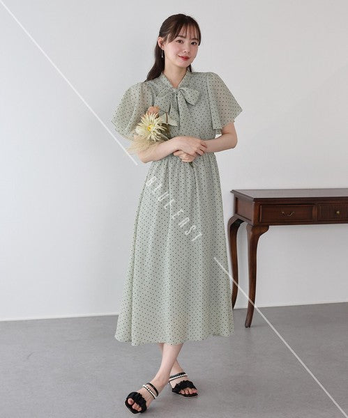 Casual Dress Ladies fashion Flare Sleeve