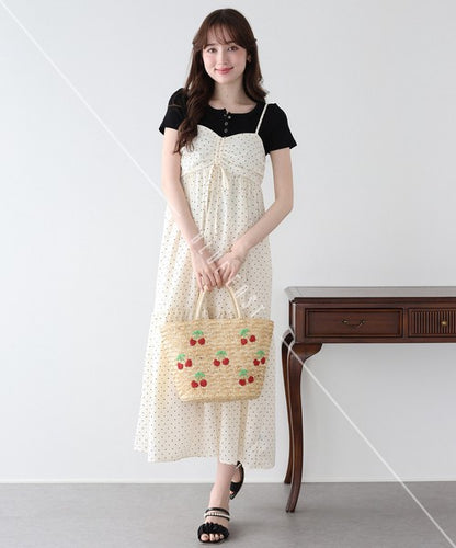 Casual Dress Flower Camisole Dress Printed Shirring