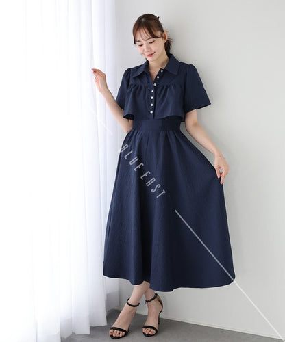 Casual Dress Shirt One-Piece Ladies fashion Waist Shirt Dress