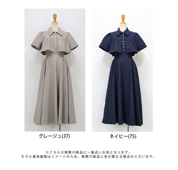 Casual Dress Shirt One-Piece Ladies fashion Waist Shirt Dress