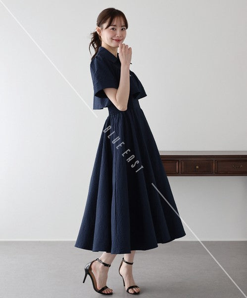 Casual Dress Shirt One-Piece Ladies fashion Waist Shirt Dress