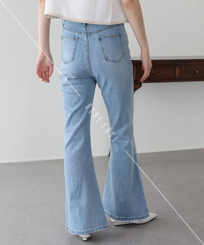Denim Full-Length Pant Flare Center Press