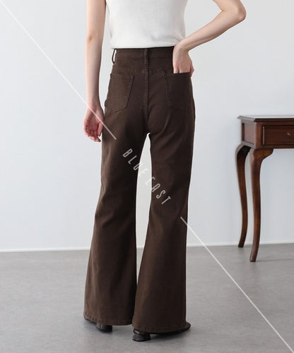 Denim Full-Length Pant Flare Center Press