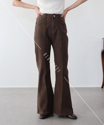 Denim Full-Length Pant Flare Center Press
