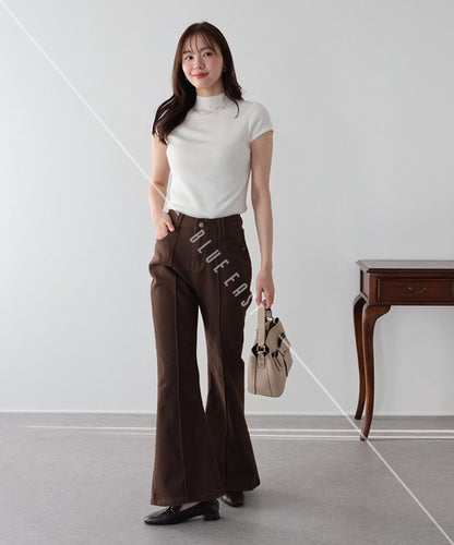 Denim Full-Length Pant Flare Center Press