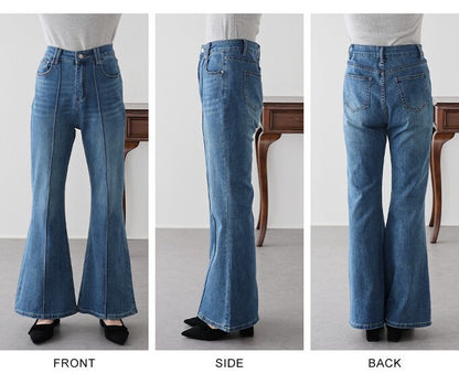Denim Full-Length Pant Flare Center Press