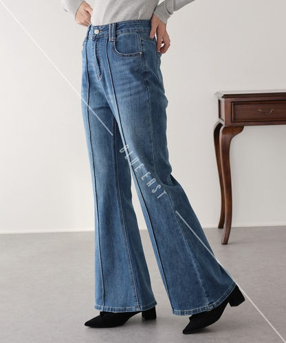 Denim Full-Length Pant Flare Center Press