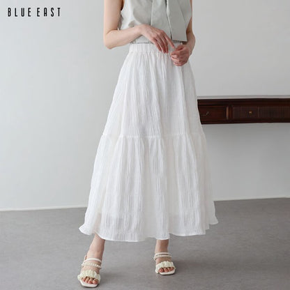 Skirt Dot Jacquard Tiered Skirt
